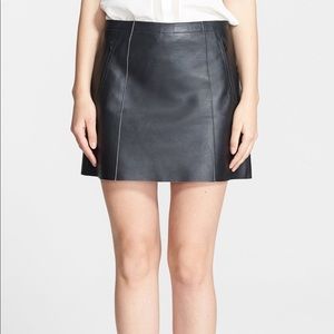Vince Leather Skirt